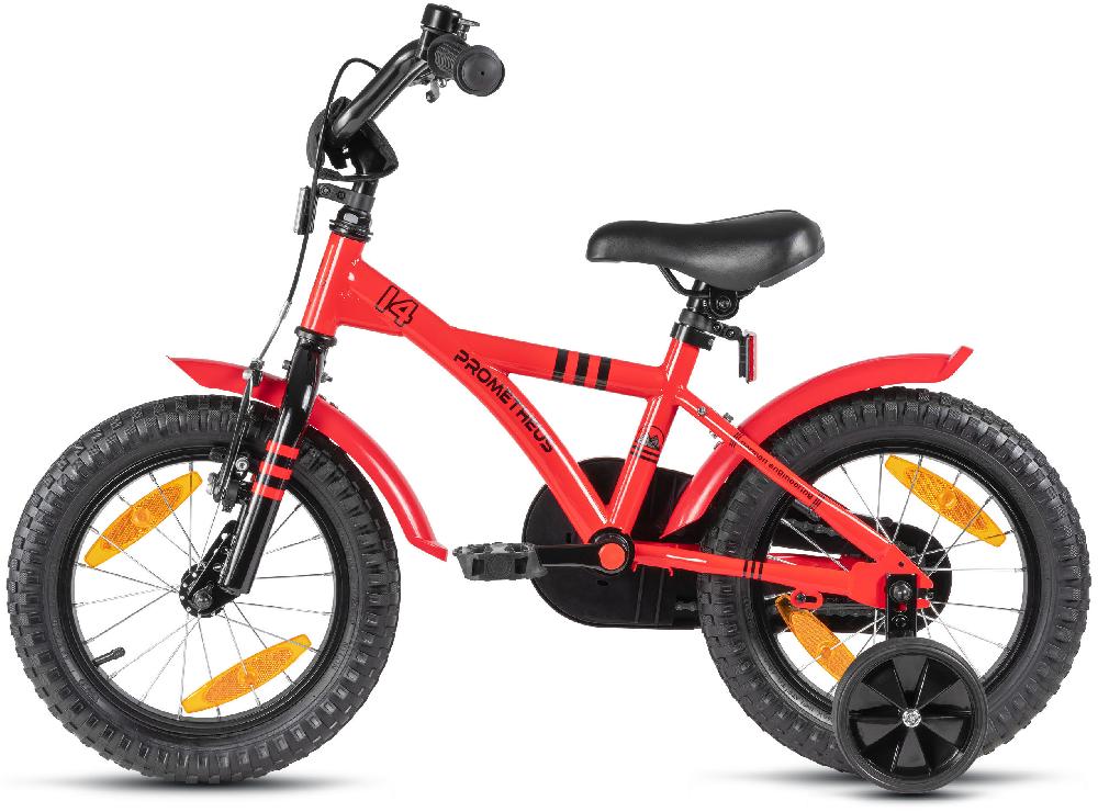 babymarkt Kinderfahrrad 14" mit Stützräder rot-schwarz Auslauf