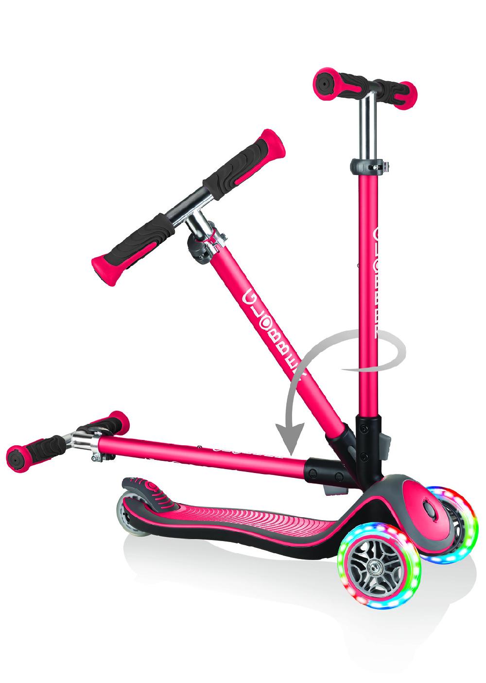 babymarkt Scooter ELITE DELUXE LIGHTS mit Leuchtrollen rot Angebote