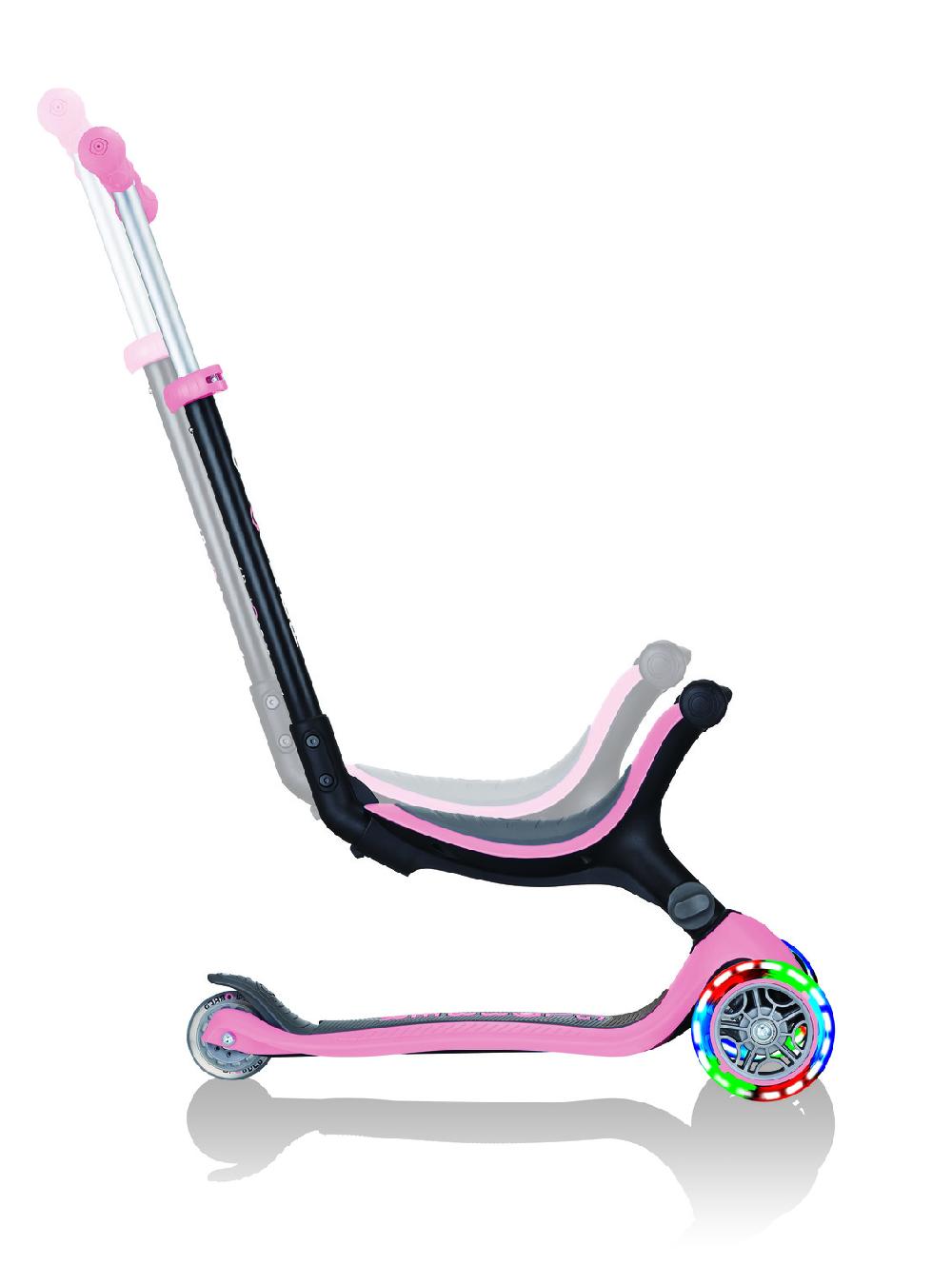 babymarkt GO-UP 4-in-1 FOLDABLE LIGHTS pastellrosa - mit Leuchtrollen Fabrikverkauf
