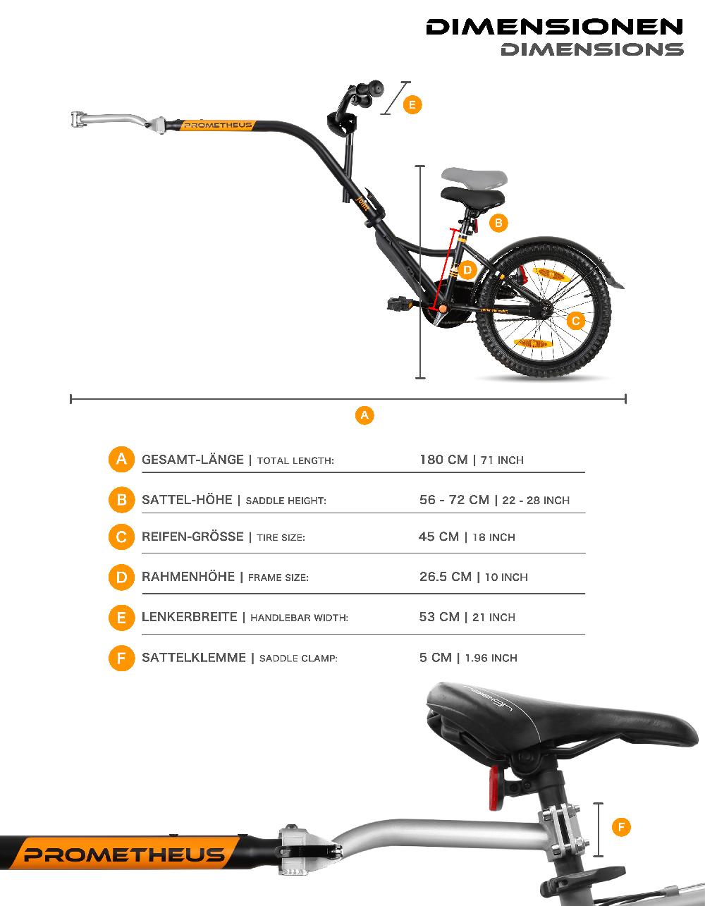 babymarkt Tandem Fahrradanhänger 18" Meist gekauft