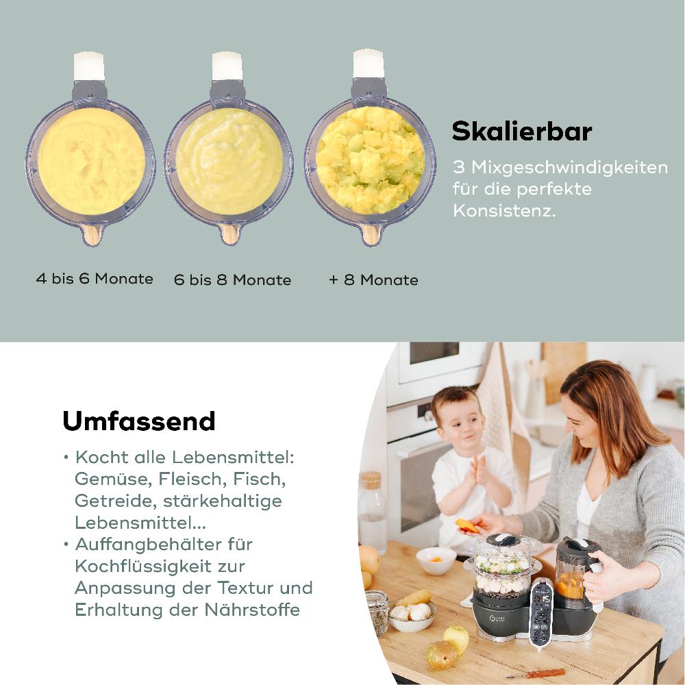 babymarkt Küchenmaschine Nutribaby plus industrial grey Limitierter Zeitrabatt