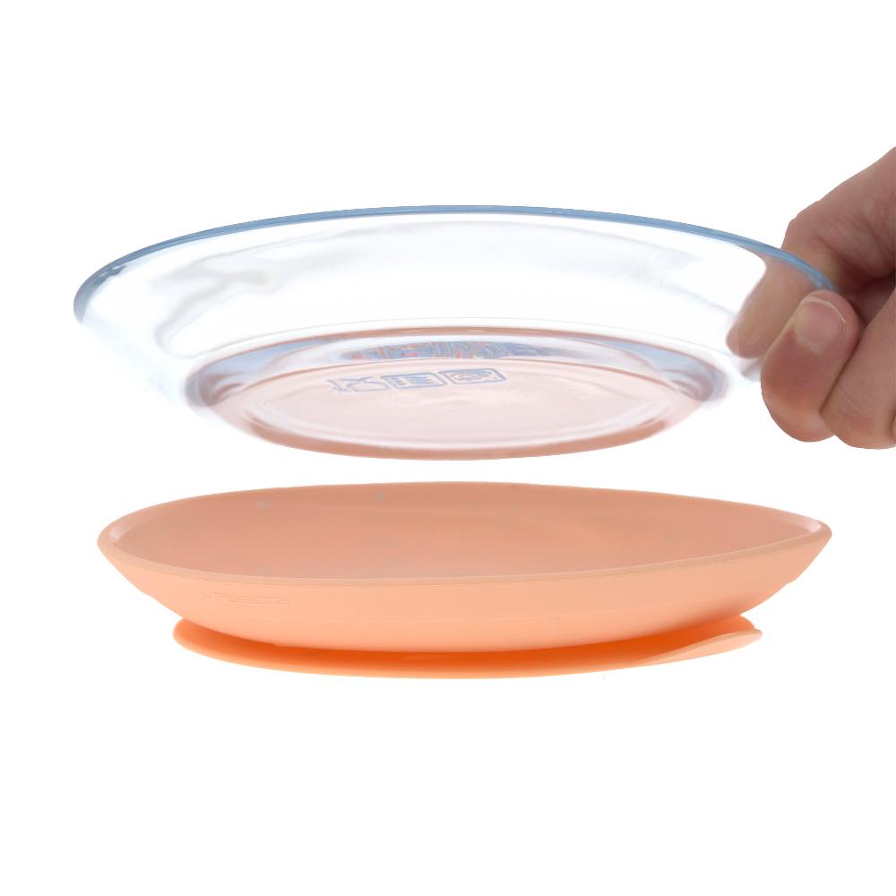 babymarkt Esslernset aus Glas und Silikon apricot Fabrik Onlineshop