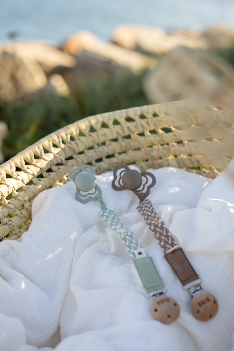 babymarkt Schnullerkette Sage/Ivory Begrenztes Angebot