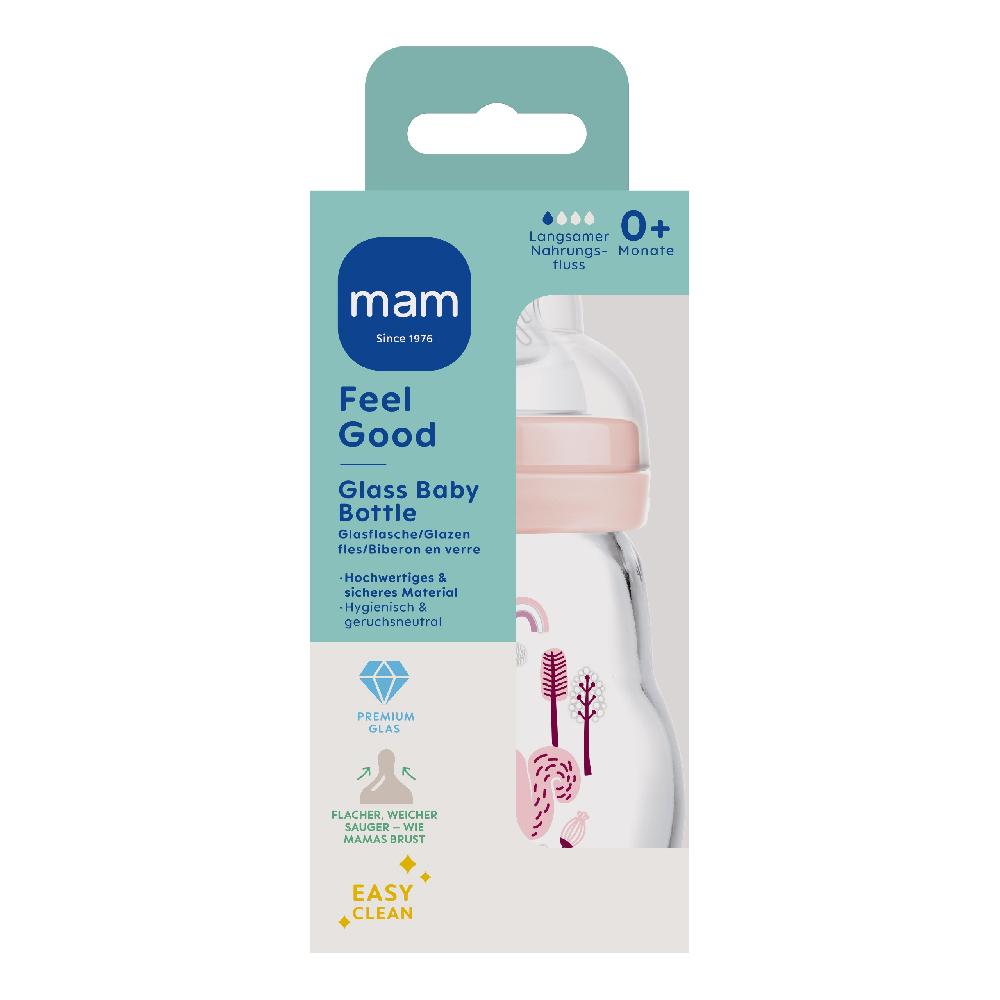 babymarkt Glasflasche Feel Good blau 170 ml ab 0 Monaten Vogel/Eichhörnchen in rosa Begrenzte Freigabe