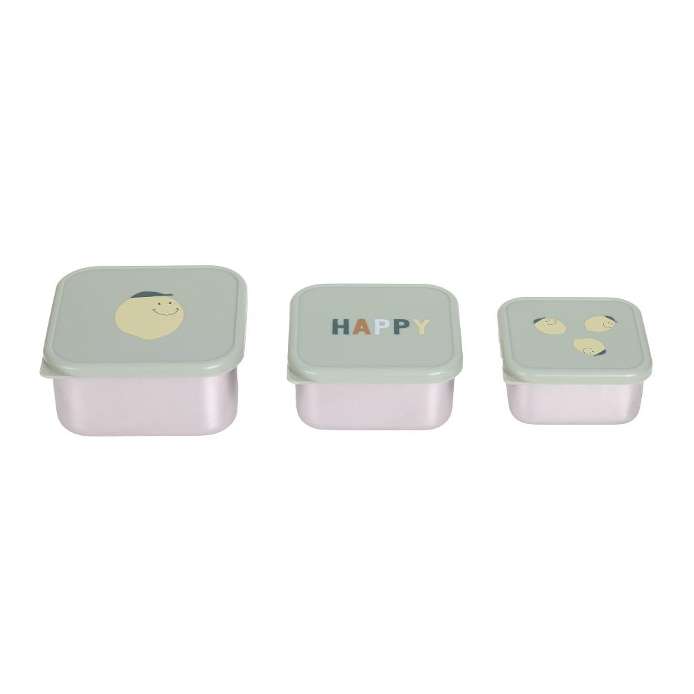 babymarkt Brotdosenset aus Edelstahl Happy Fruits Lemon Vierteljährliche Förderung