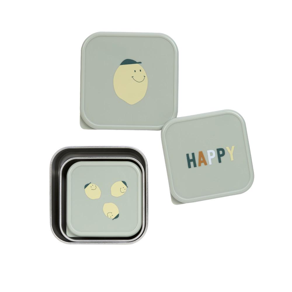 babymarkt Brotdosenset aus Edelstahl Happy Fruits Lemon Vierteljährliche Förderung