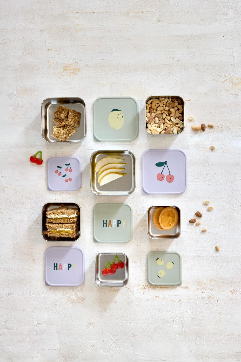 babymarkt Brotdosenset aus Edelstahl Happy Fruits Lemon Vierteljährliche Förderung