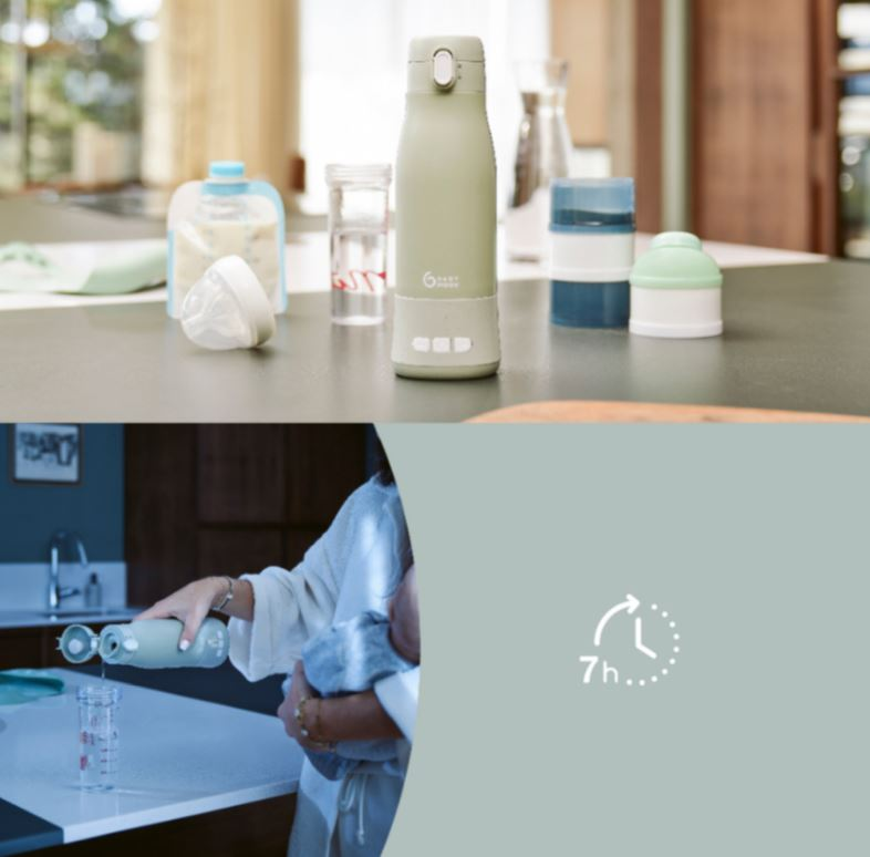 babymarkt Flaschenwärmer Moov & Feed für unterwegs sage green Bis zu 55% Rabatt