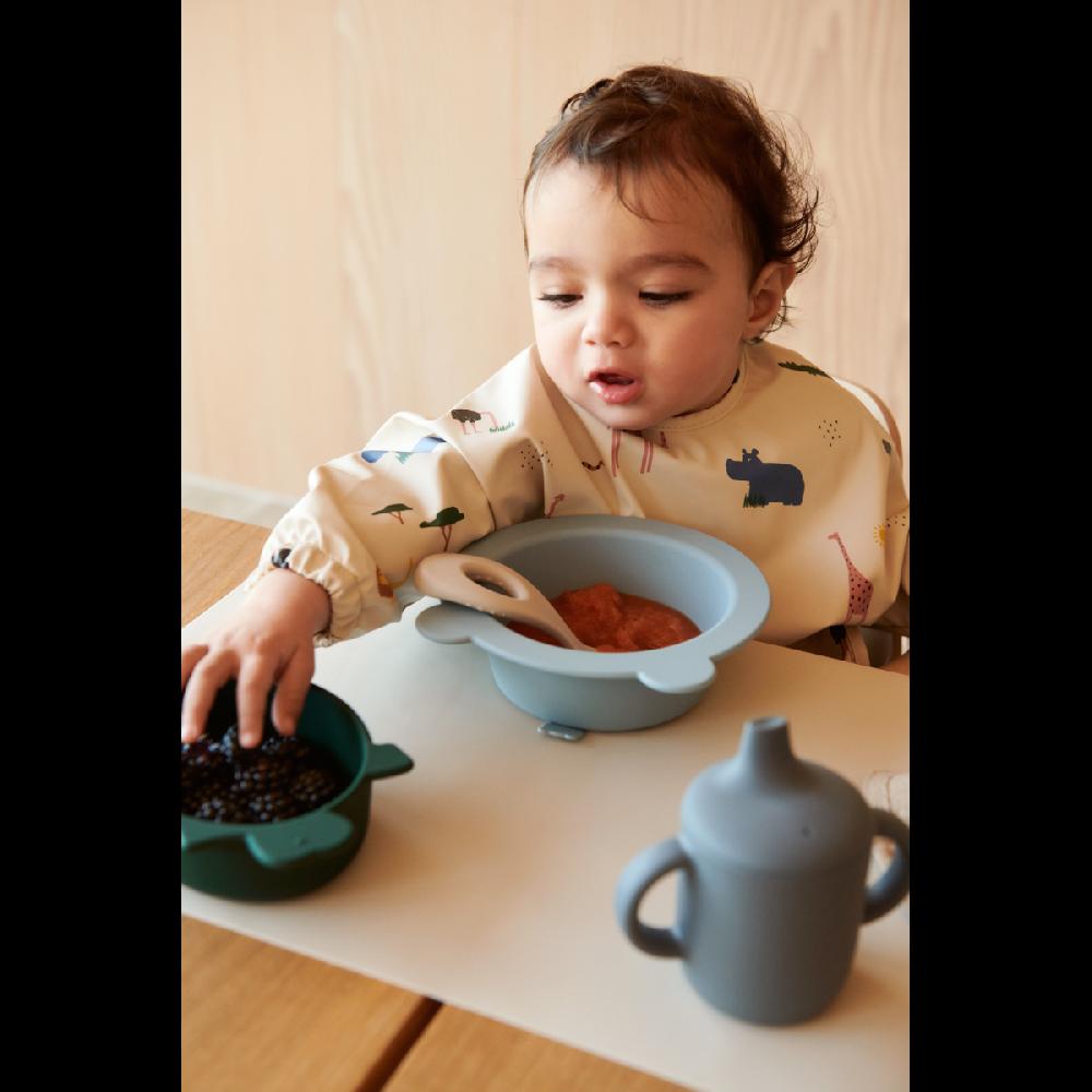 babymarkt Iggy Silikonschalen 4er-Pack dino blue multi mix Auslauf