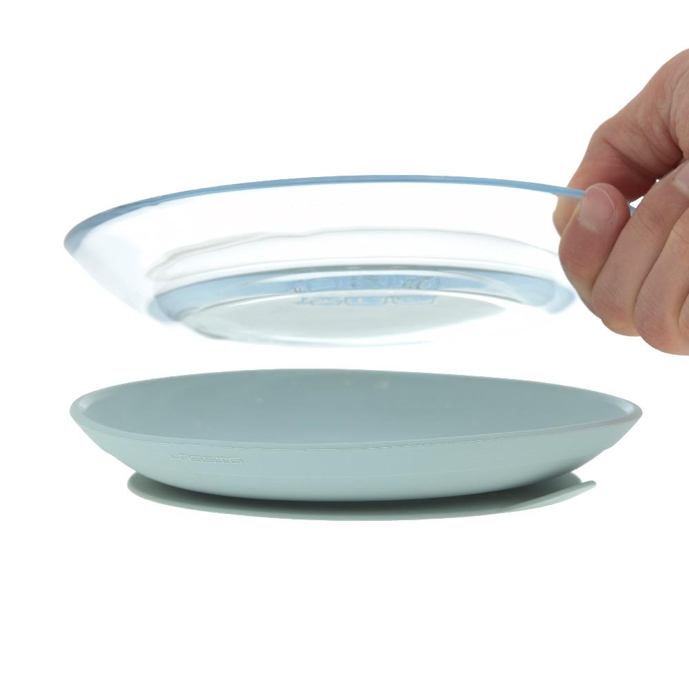 babymarkt Esslernset aus Glas und Silikon blue Versandkostenfrei