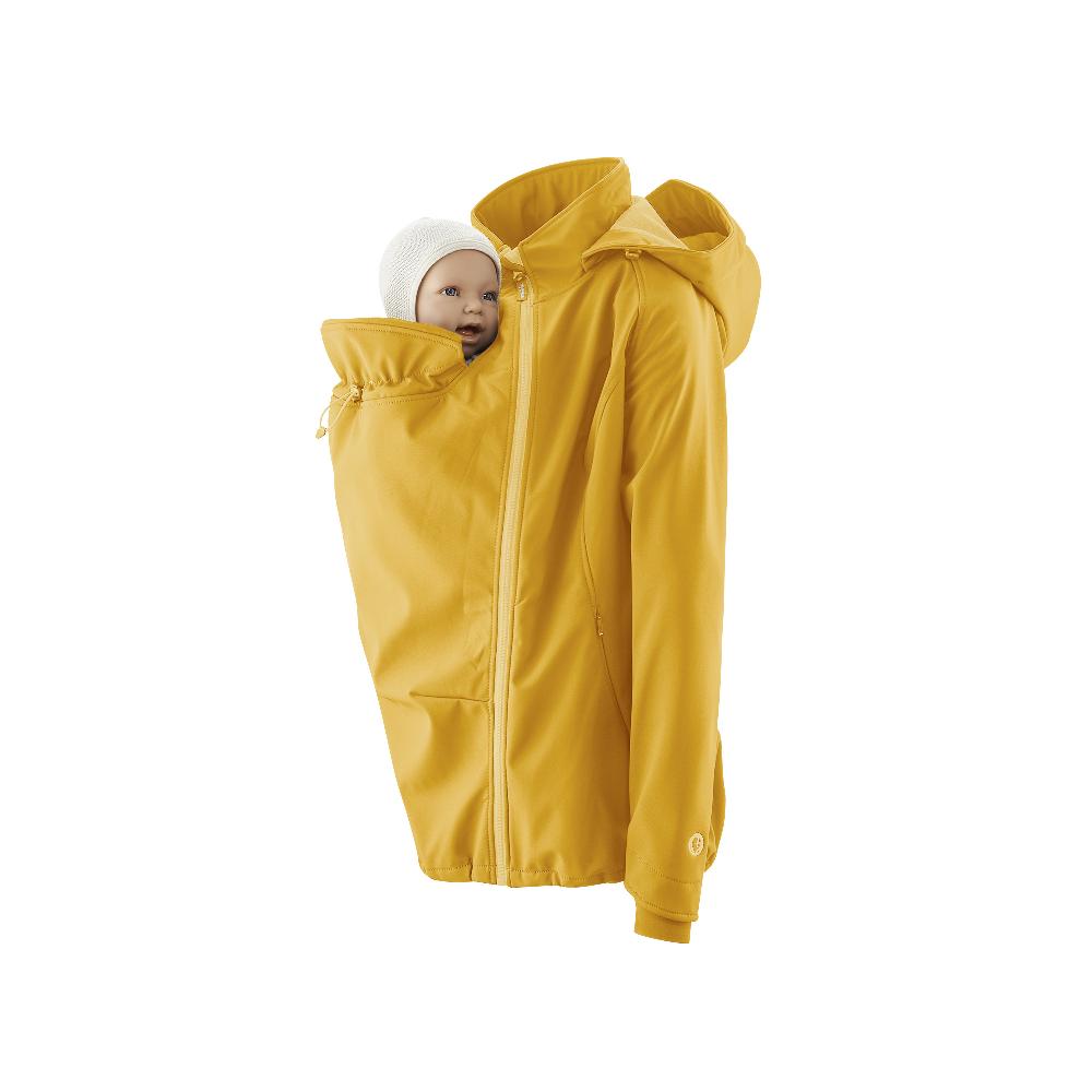 babymarkt Softshell-Tragejacke Allrounder senfgelb Sonderangebot der Fabrik