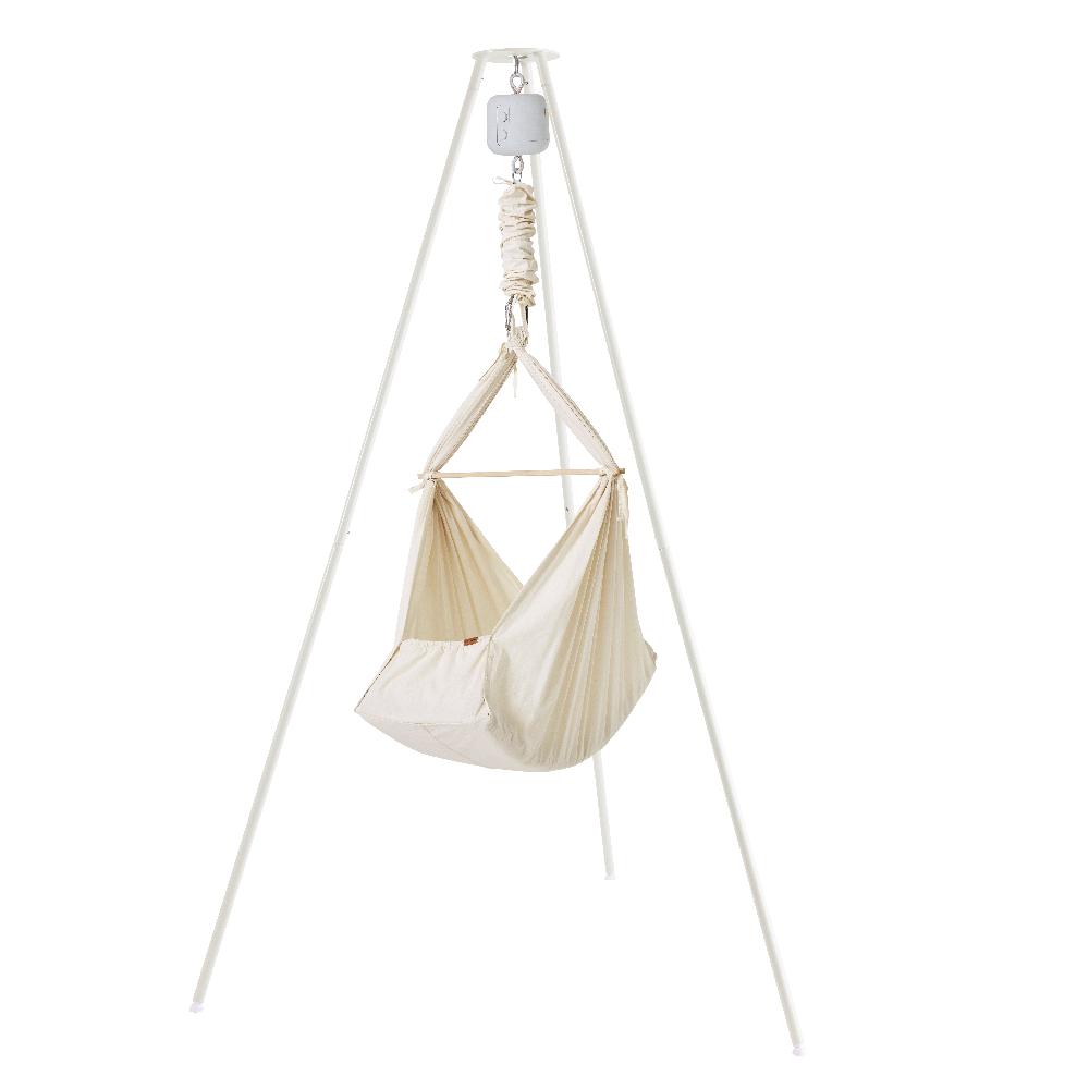 babymarkt -Set mit Ständer Federwiege Basic & Motor LeeLo01 beige/grau Flash Sale