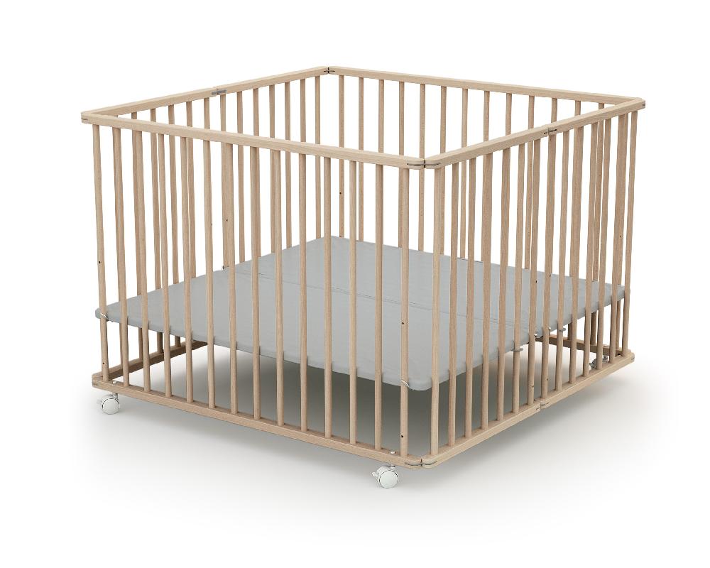 babymarkt Laufgitter faltbar 100 x 100 cm Buche unbehandelt Saisonschlussverkauf