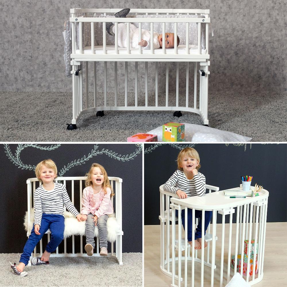 babymarkt Maxi Beistellbett Comfort Plus weiß lackiert Muttertagsangebot