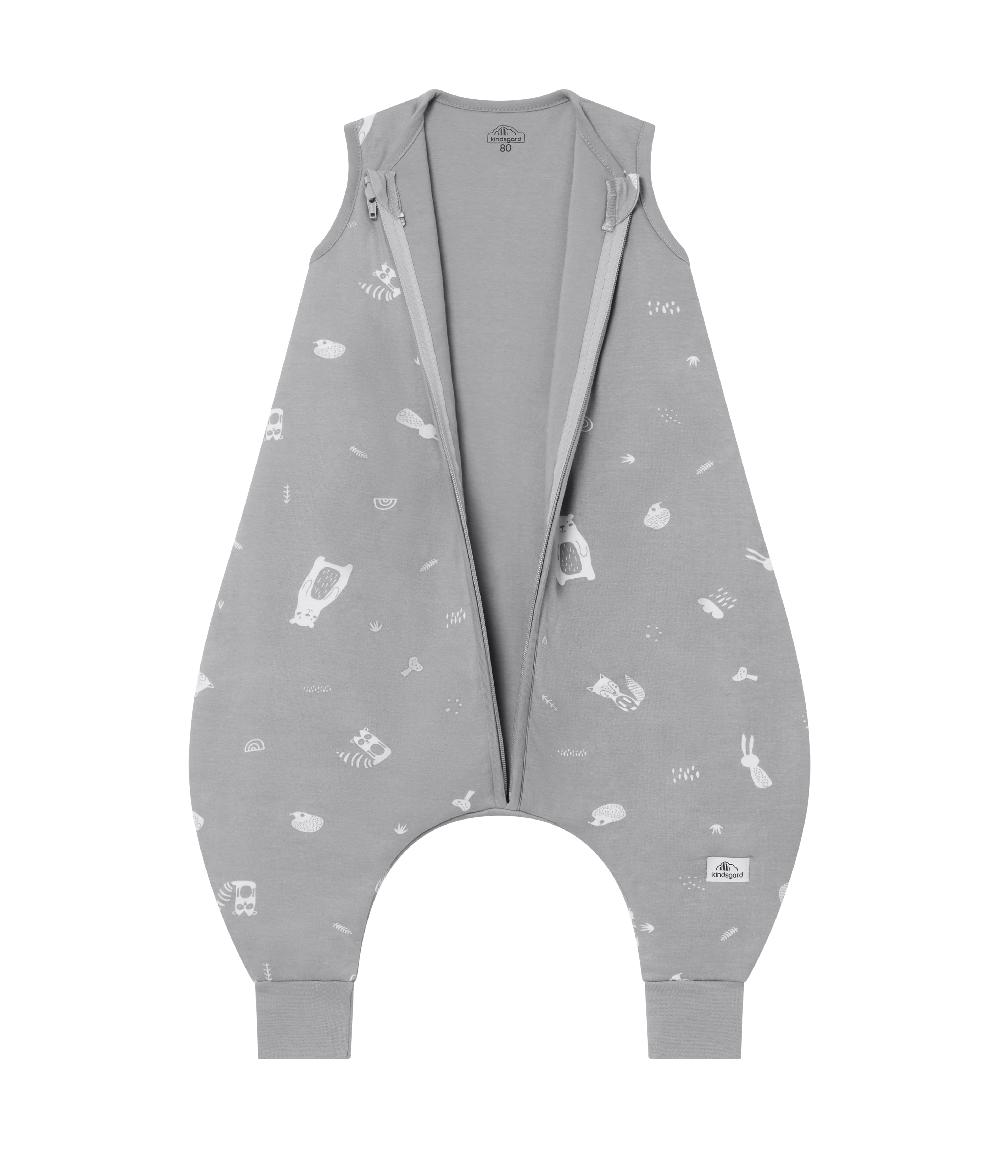 babymarkt Ganzjahresschlafsack smalig mit Füßen grau Räumungsverkauf