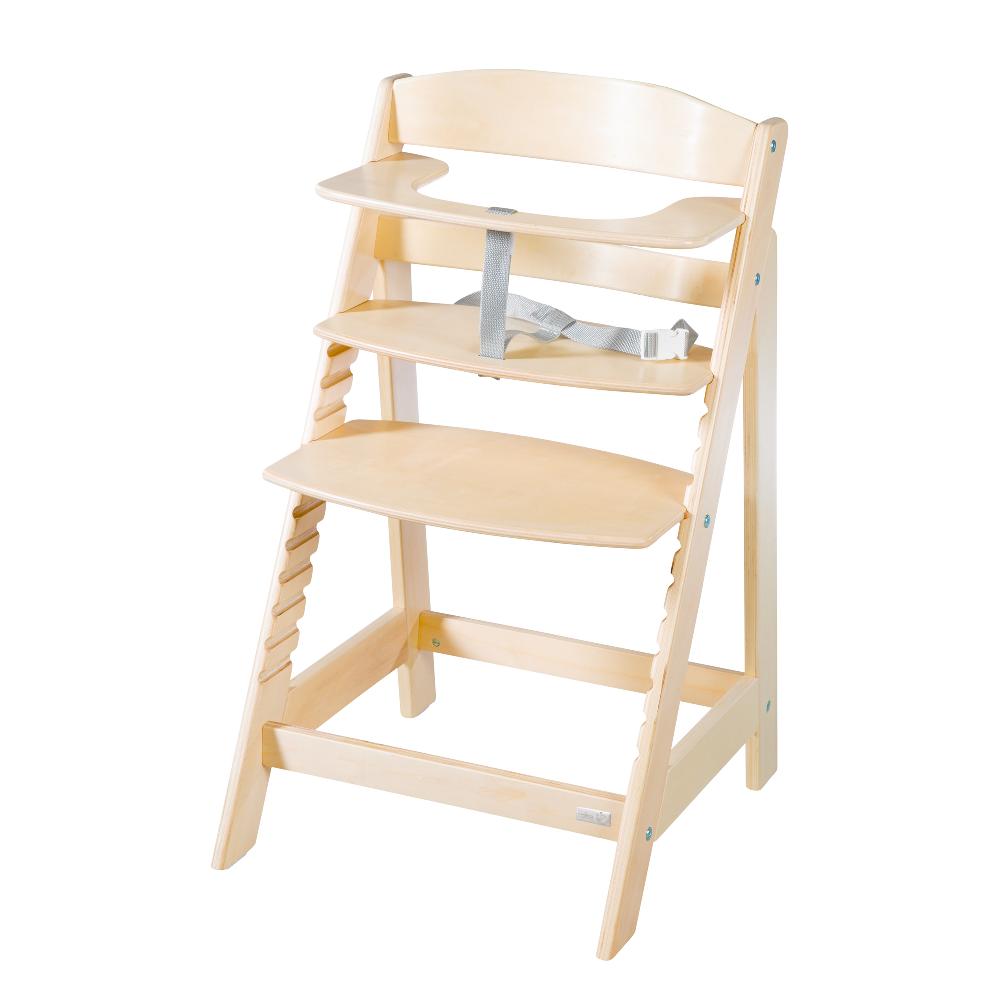 babymarkt Treppenhochstuhl Born Up natur Set 2 in 1 inkl. Aufsatz Greyish gesteppt Wochenangebot