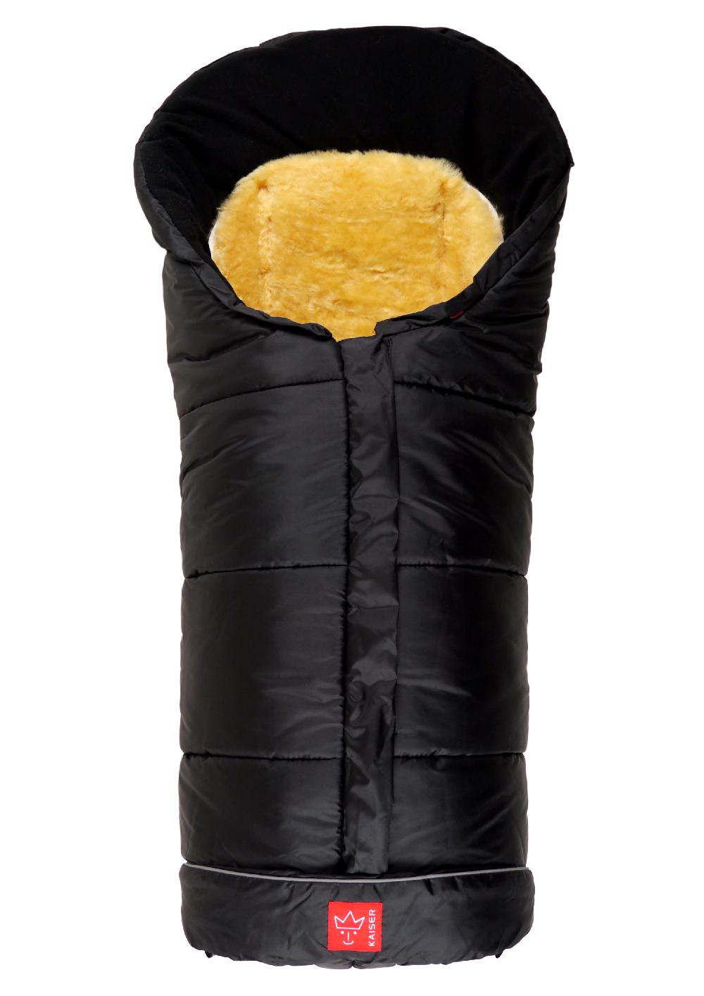 babymarkt Fußsack SHEEPY mit Lammfelleinlage schwarz 50% Rabatt mit kostenlosem Versand