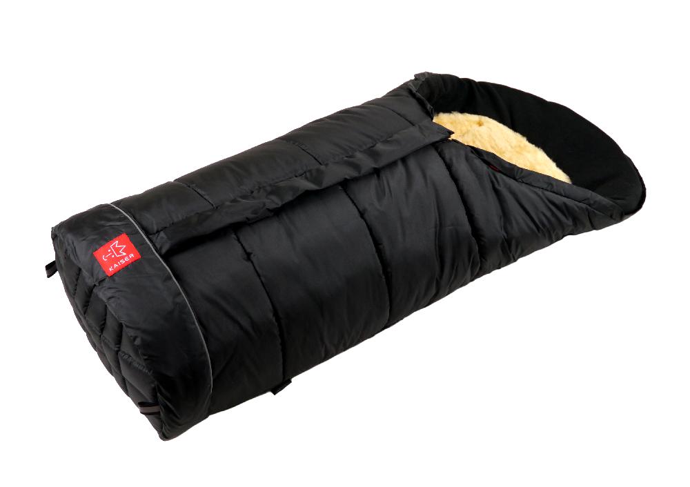 babymarkt Fußsack SHEEPY mit Lammfelleinlage schwarz 50% Rabatt mit kostenlosem Versand
