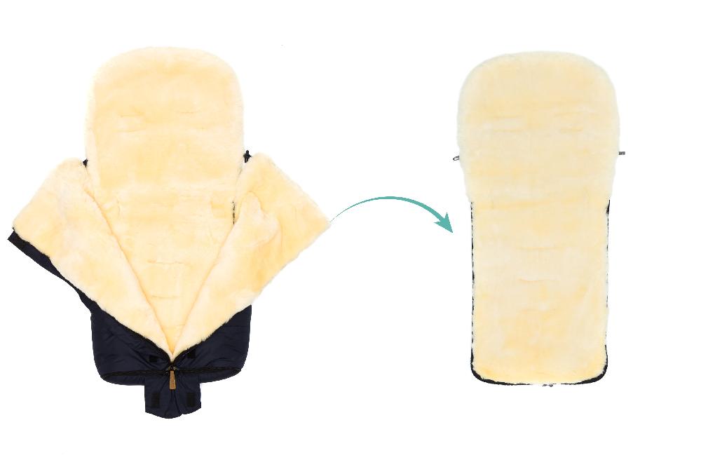 babymarkt Winterfußsack Jarvis Lammfell schwarz 50% Rabatt für begrenzte Zeit