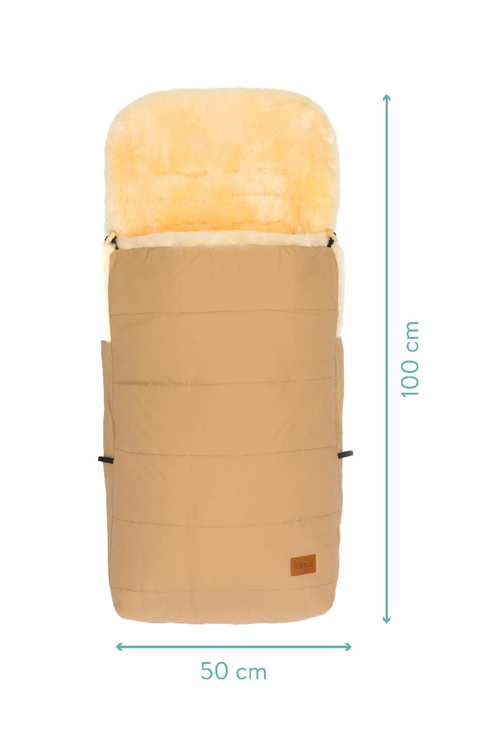 babymarkt Winterfußsack Bernina Lammfell cappuccino Auslauf