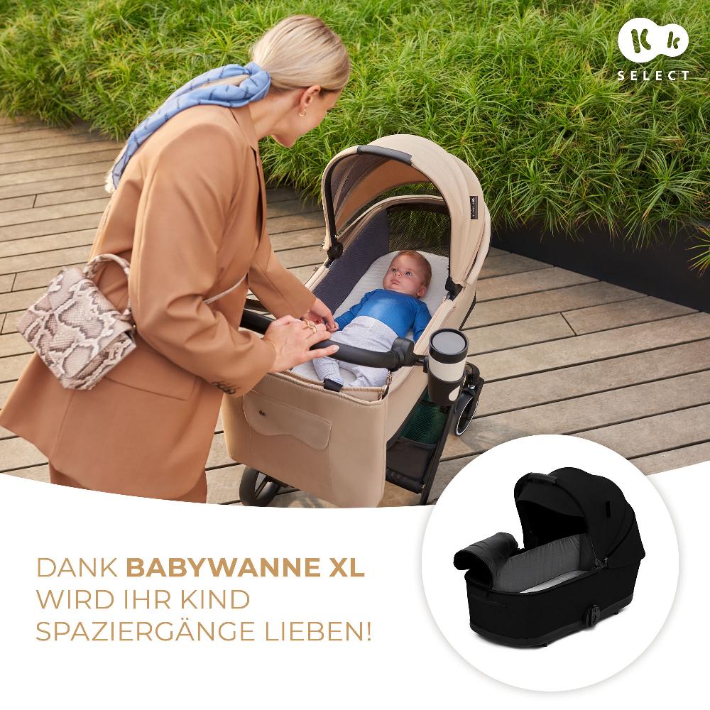 babymarkt Kinderwagen YOXI 2in1 pure black Großer Ausverkauf