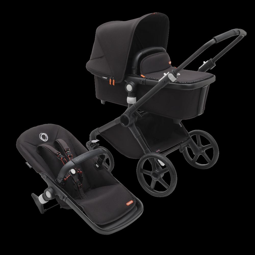 babymarkt 3in1 Kinderwagen Set Fox Cub Midnight Black inklusive MAXI COSI Babyschale Pebble 360 Essential Black Cyber Monday