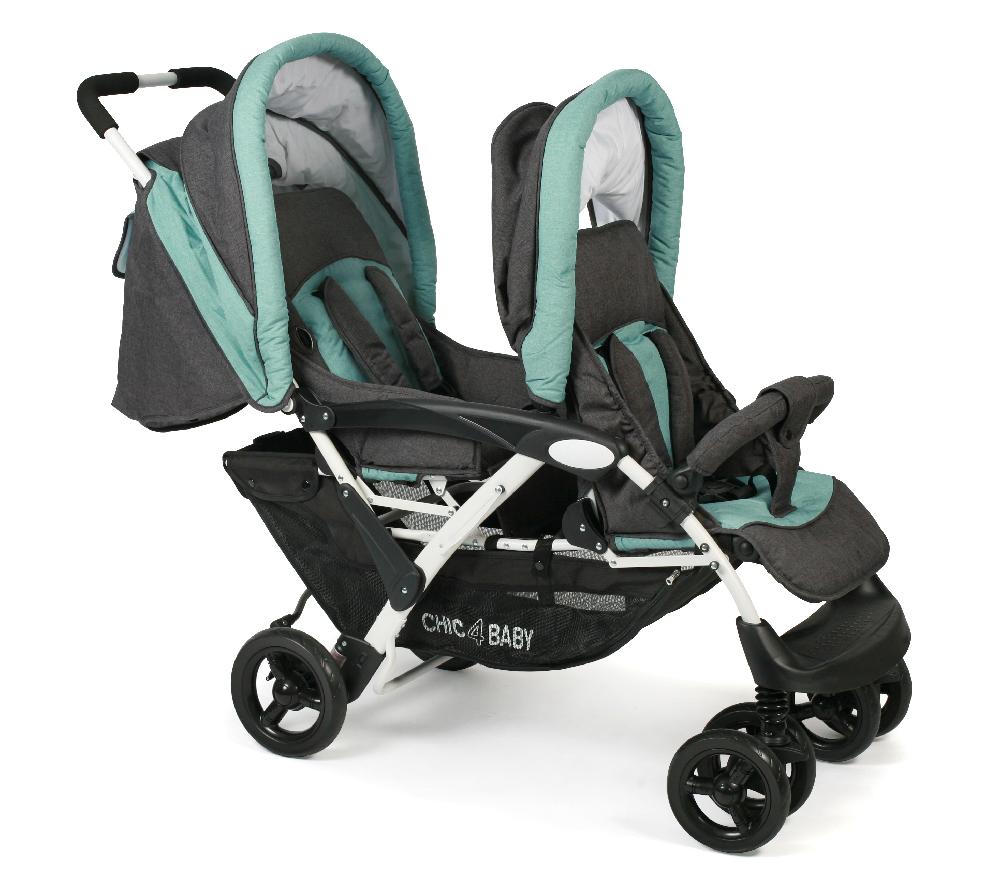 babymarkt Geschwisterwagen DUO Melange mint Zeitlich begrenztes Angebot