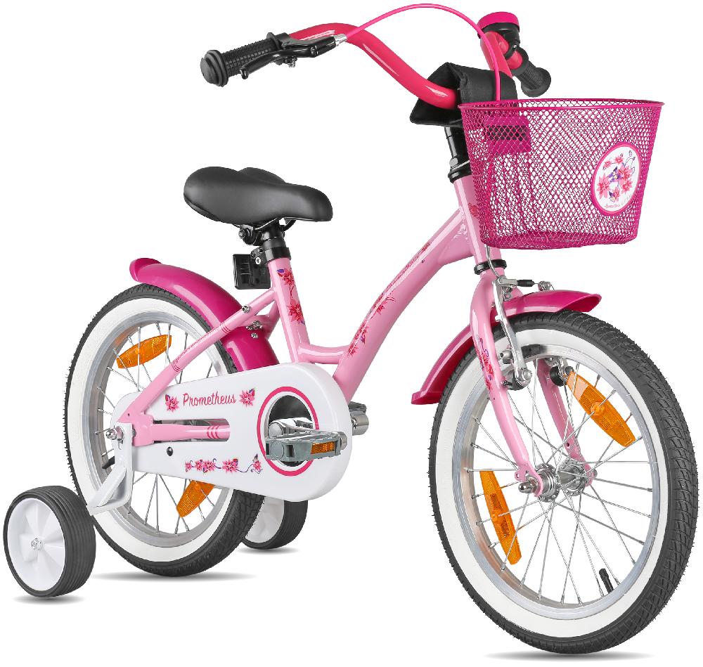 babymarkt Kinderfahrrad 16" mit Stützräder rosa-weiß 50% Rabatt für begrenzte Zeit