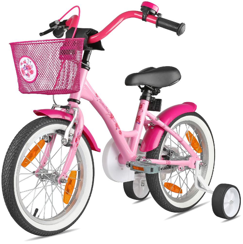 babymarkt Kinderfahrrad 16" mit Stützräder rosa-weiß 50% Rabatt für begrenzte Zeit