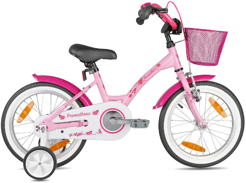 babymarkt Kinderfahrrad 16" mit Stützräder rosa-weiß 50% Rabatt für begrenzte Zeit