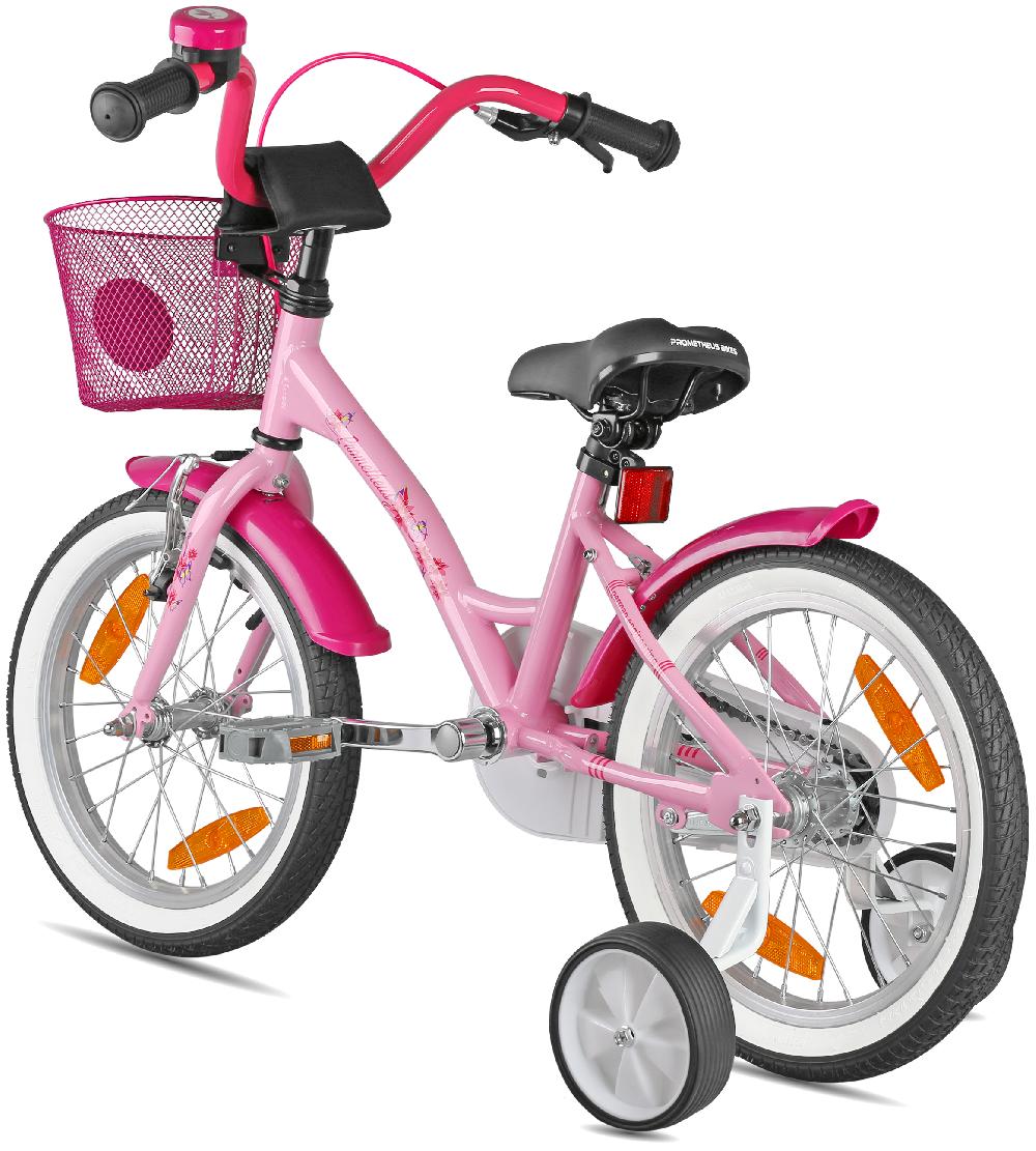 babymarkt Kinderfahrrad 16" mit Stützräder rosa-weiß 50% Rabatt für begrenzte Zeit