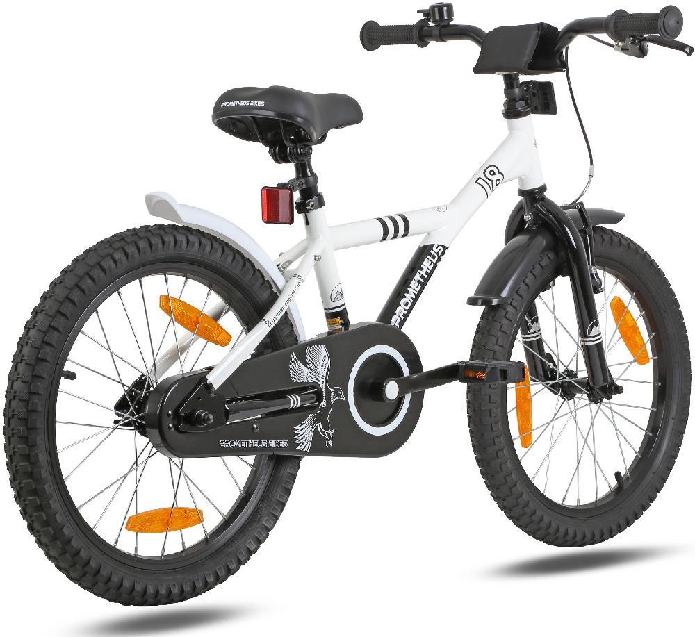 babymarkt Kinderfahrrad 18" weiß-schwarz 2025