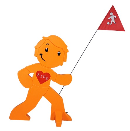 babymarkt Streetbuddy Warnfigur für mehr Kindersicherheit - orange Auslauf