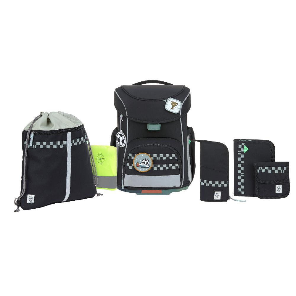 babymarkt Schulranzen-Set 6-tlg. Slim Unique black