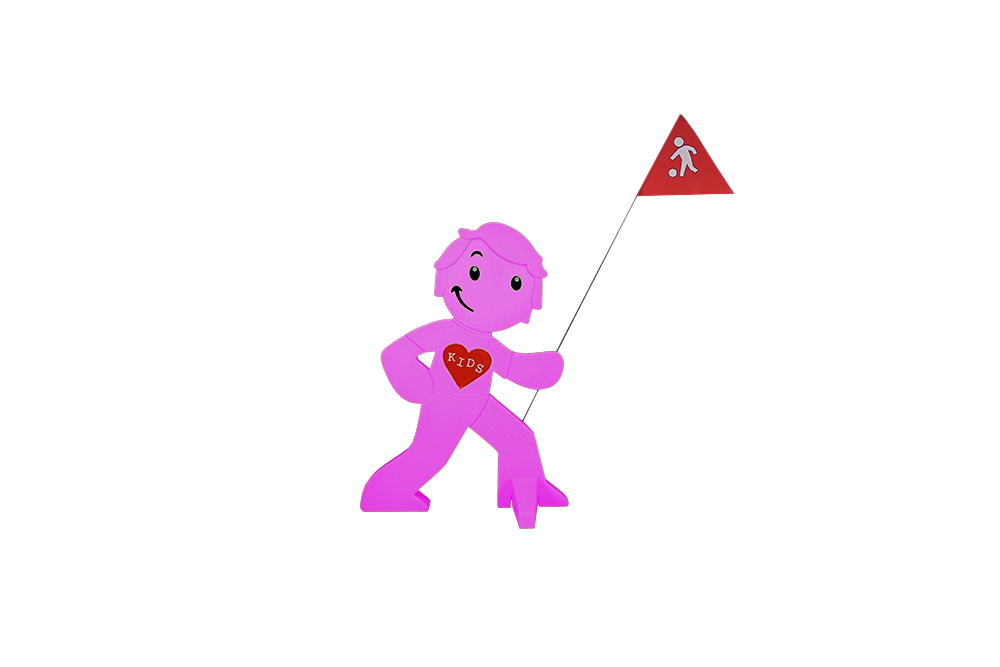 babymarkt Streetbuddy Warnfigur für mehr Kindersicherheit - magenta Hotsell