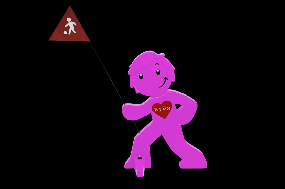 babymarkt Streetbuddy Warnfigur für mehr Kindersicherheit - magenta Hotsell