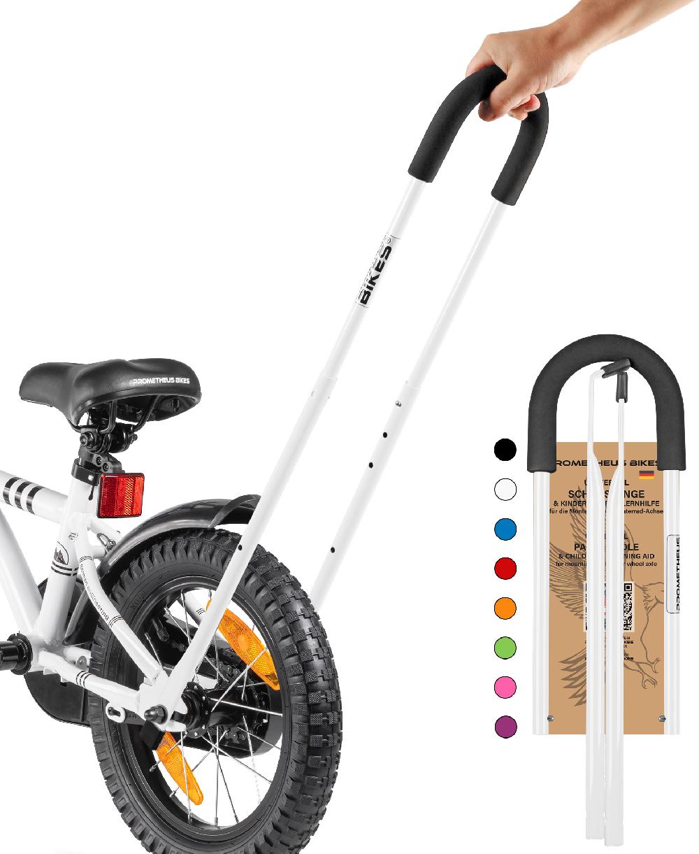 babymarkt Schiebestange für Kinderfahrrad weiß
