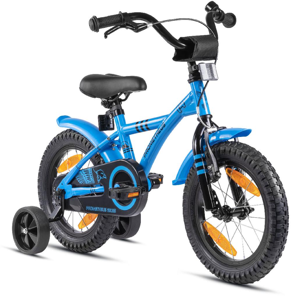 babymarkt Kinderfahrrad 14" mit Stützräder blau-schwarz Versandkostenfrei