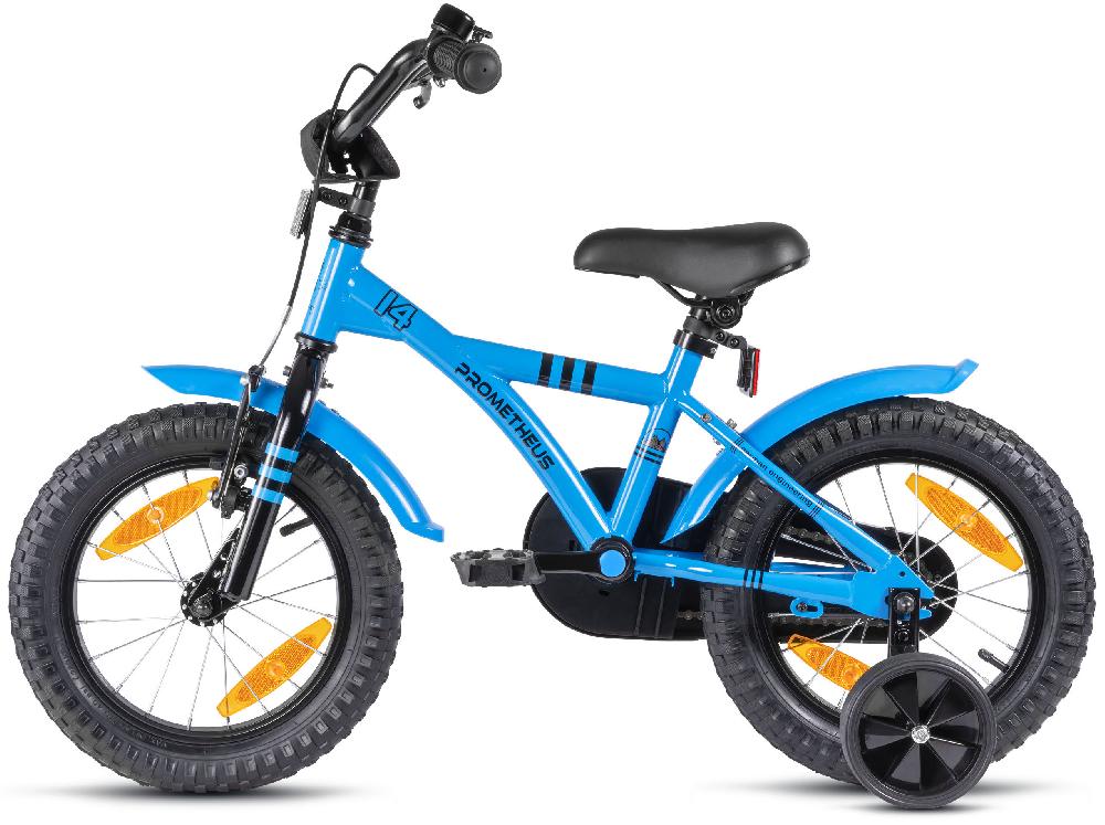 babymarkt Kinderfahrrad 14" mit Stützräder blau-schwarz Versandkostenfrei