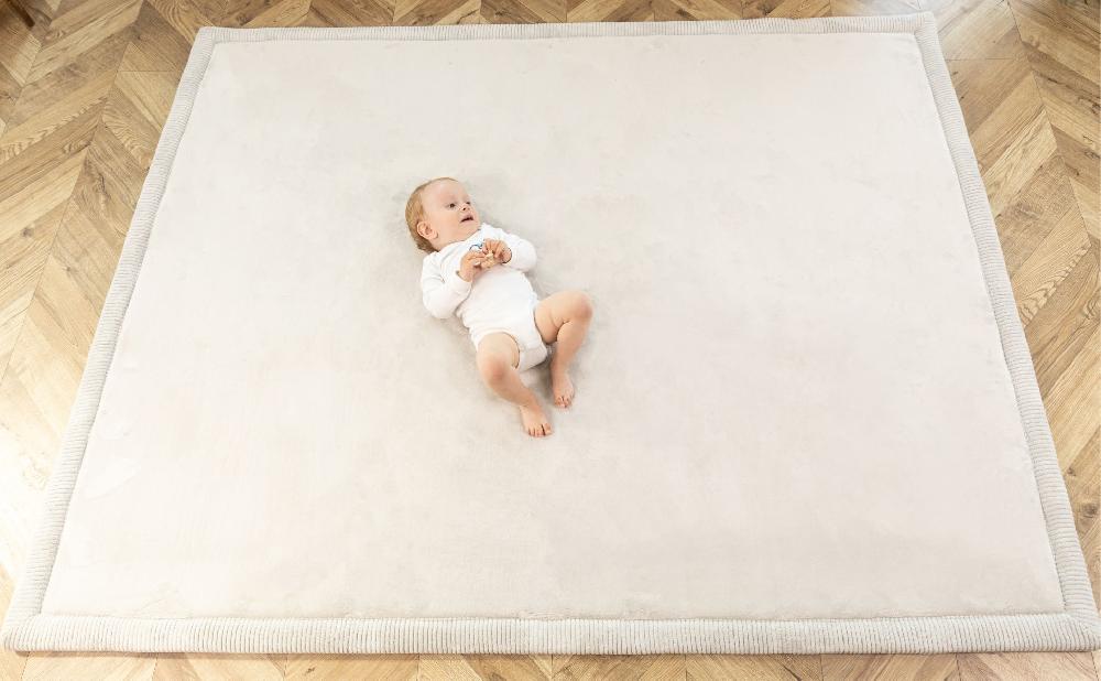 babymarkt Samtmatte-Spielmatte für Baby 200 x 150 cm Grau Flash Sale
