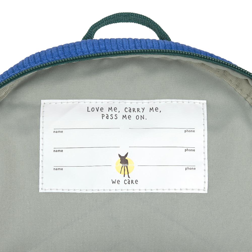 babymarkt Kindergartenrucksack Cord Little Gang - Smile Blau Saisonschlussverkauf