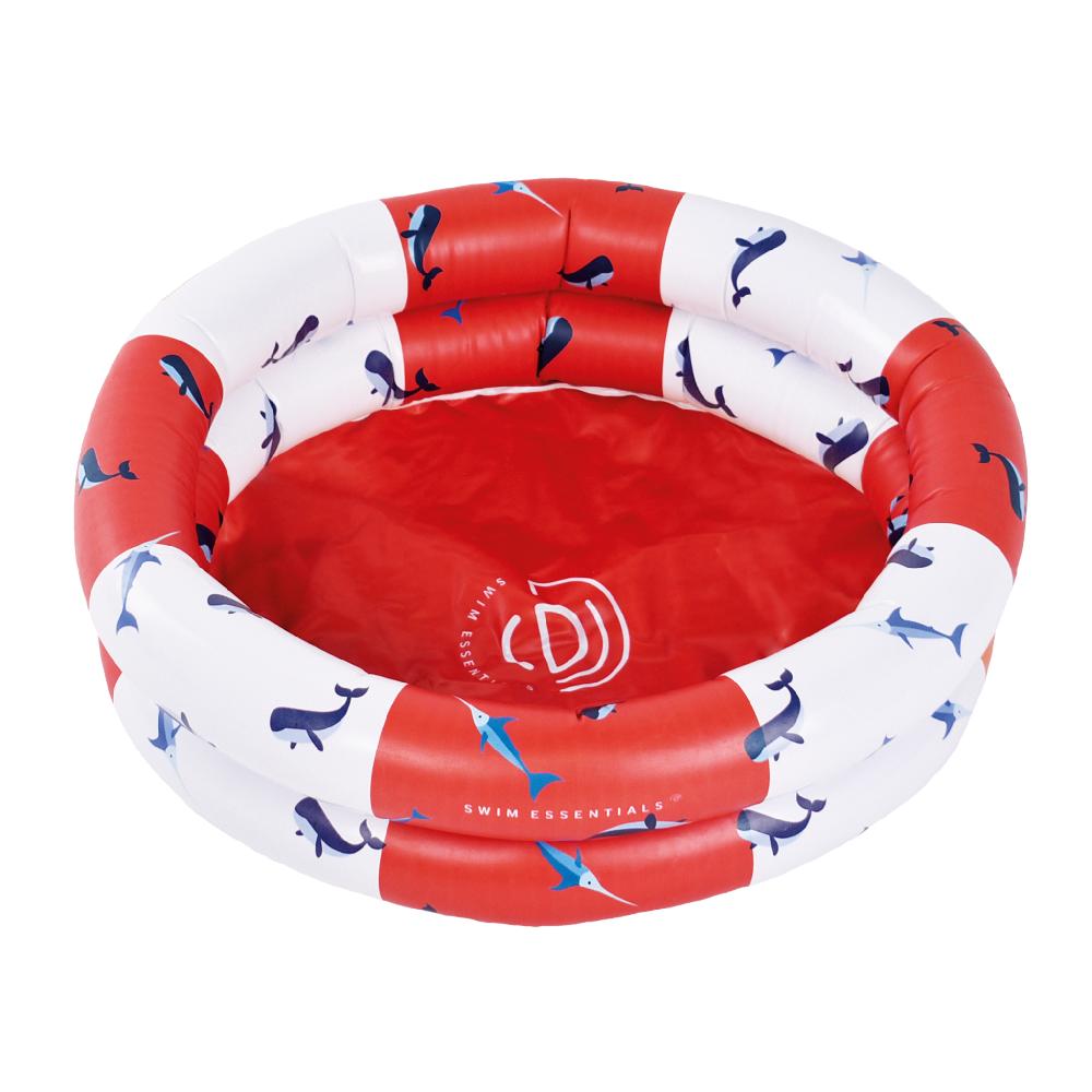 babymarkt Aufblasbarer Pool Red-White Whale 60 cm