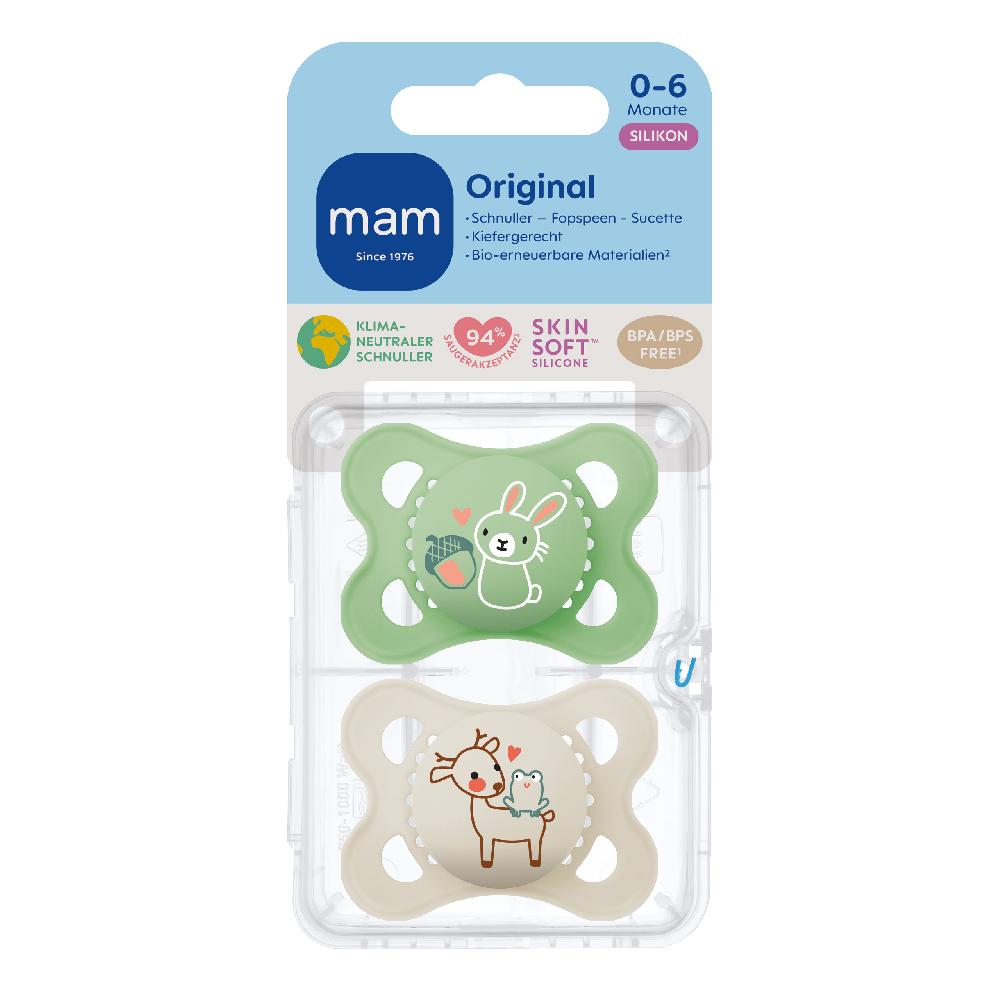babymarkt Schnuller Original Silikon 2 Stk. Hase/Reh 0-6 Monate Nur noch ein Tag übrig