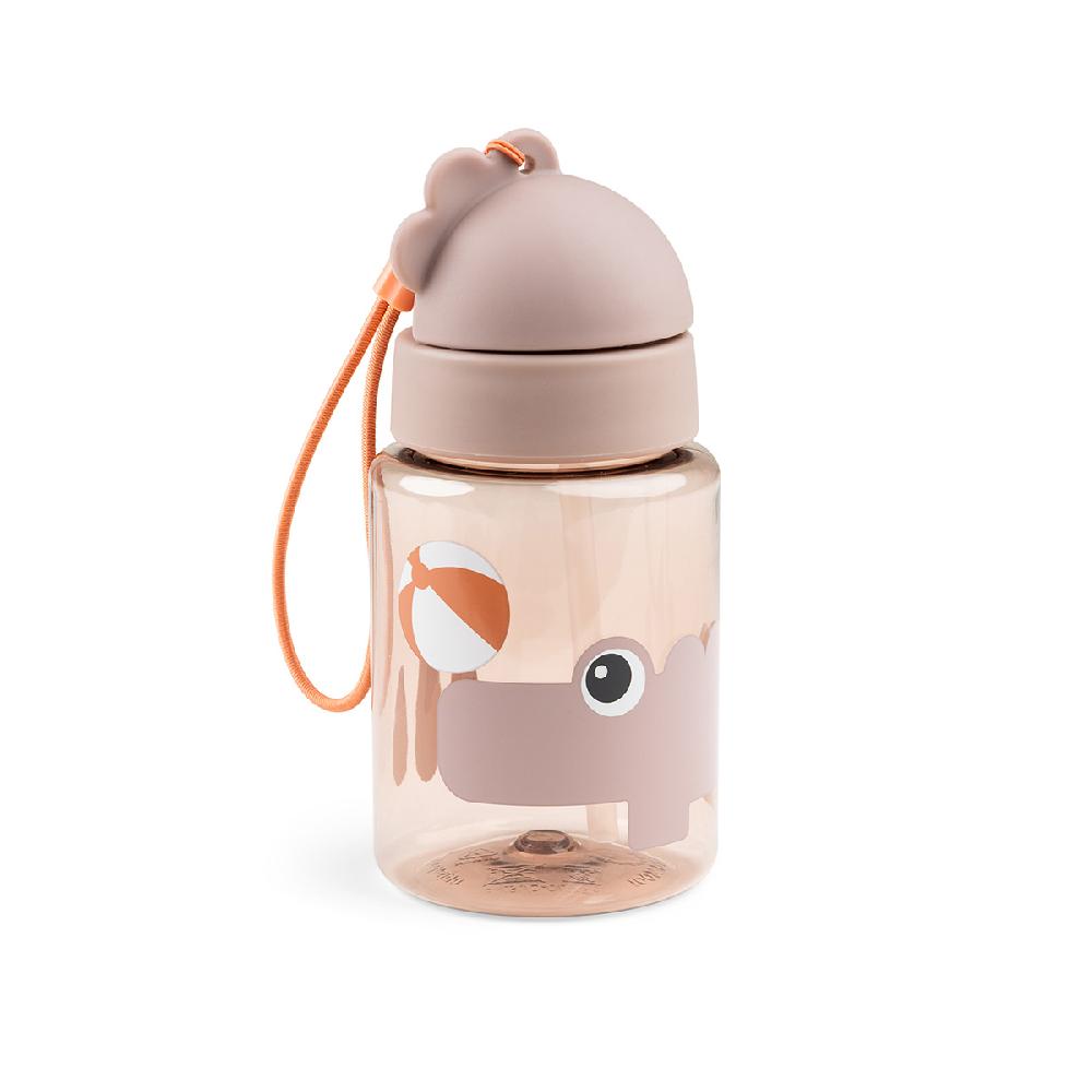 babymarkt Trinkflasche mit Strohhalm Playground rosa