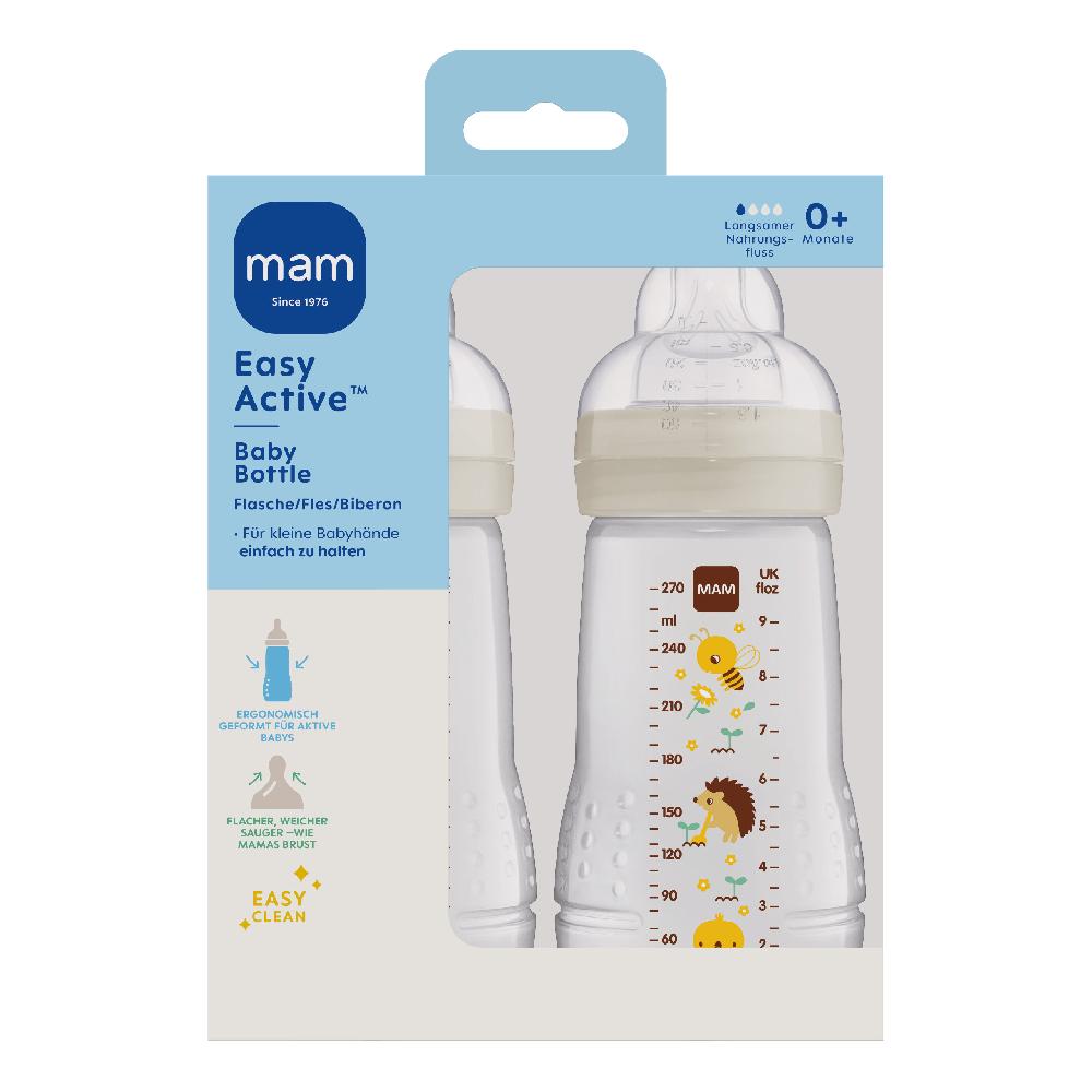 babymarkt Babyflasche Easy Active Größe 1 ab 0+M 270 ml Biene/ Igel im Doppelpack Black Friday Preise