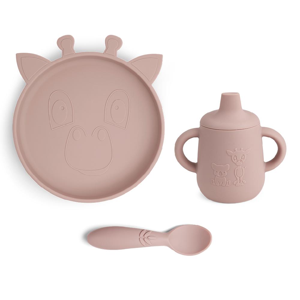 babymarkt Geschirrset Elke Giraffe 3er Set Woodrose Weihnachtsangebot
