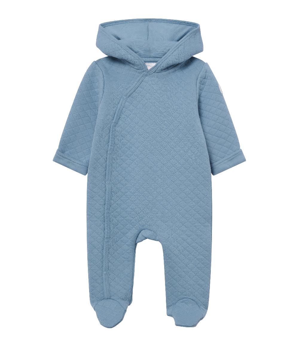 babymarkt Babyoverall vaffel blau