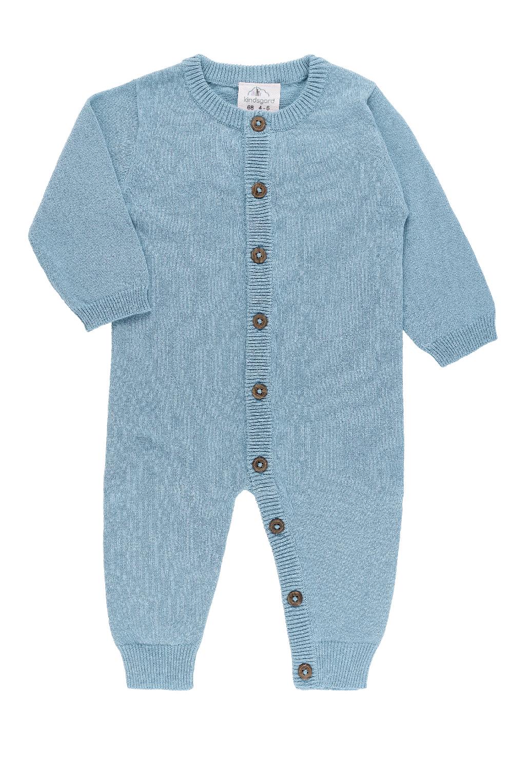 babymarkt Strickoverall strikka Feinstrick blau