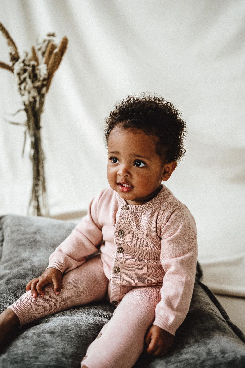 babymarkt Strickoverall strikka Feinstrick rosa Super Rabatt