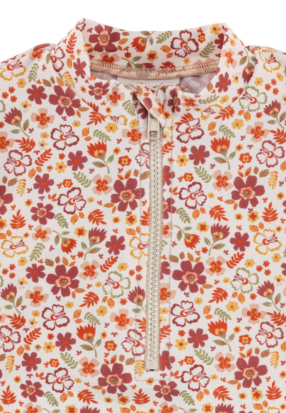 babymarkt Langarm-Schwimmshirt Blumen ecru Clearance-Verkauf
